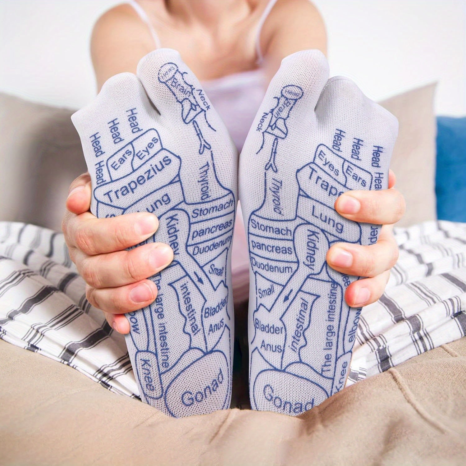 Reflexology Socks - With Massage Tool